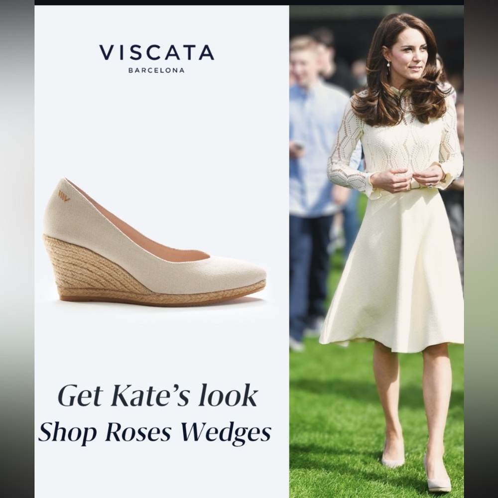 Brand new Viscata shoes made in Spain with tags which Kate Middleton also wears